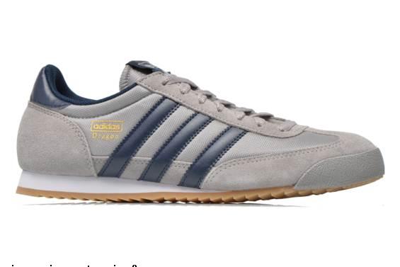 adidas dragon gris blanc et noir