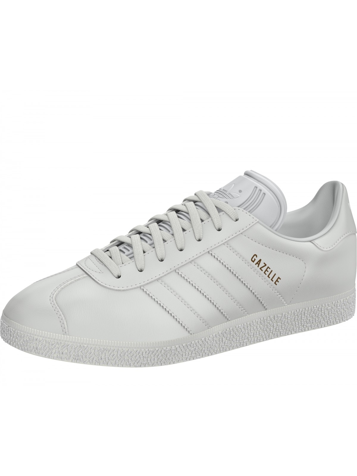 gazelle blanche cuir homme