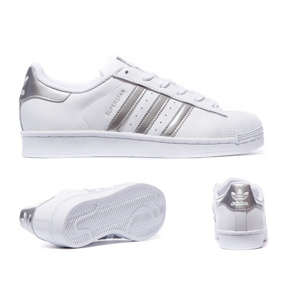 adidas superstar grise et blanche