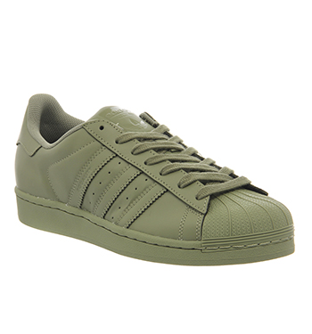 adidas superstar vert kaki femme