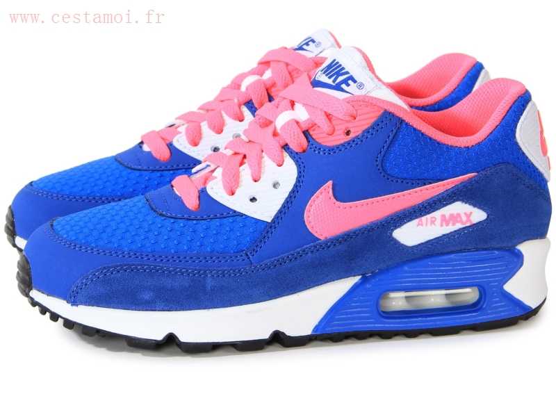 air max bleu marine et blanc