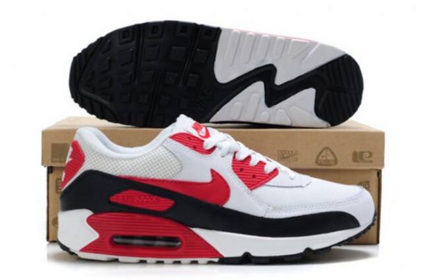 air max 90 blanche rouge