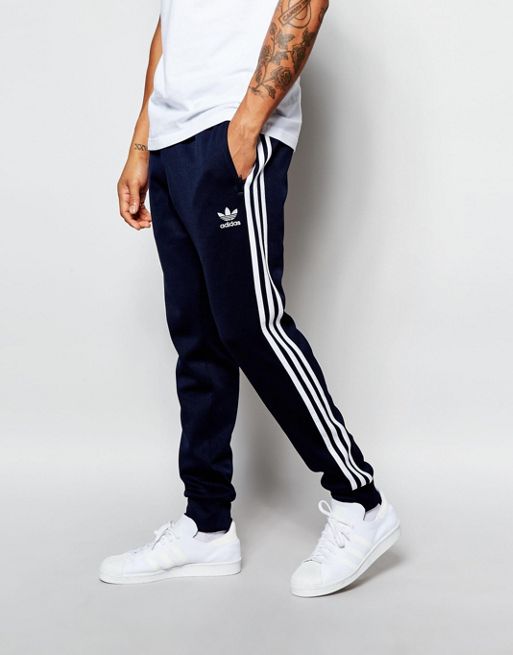 bas de survetement adidas bleu