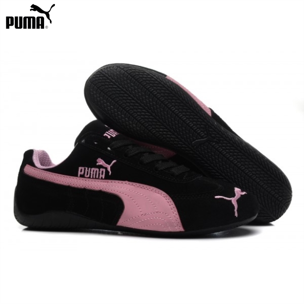 basket puma rose et noir