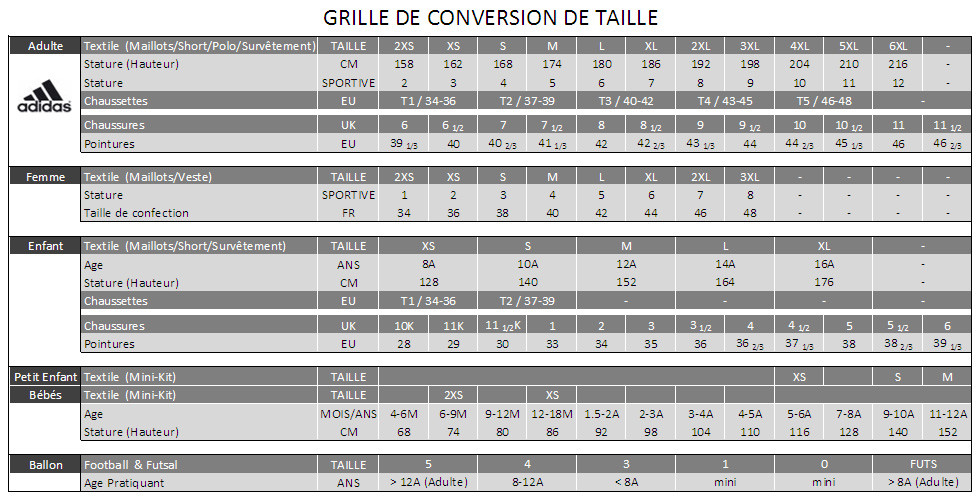 Guide tailles puma deals